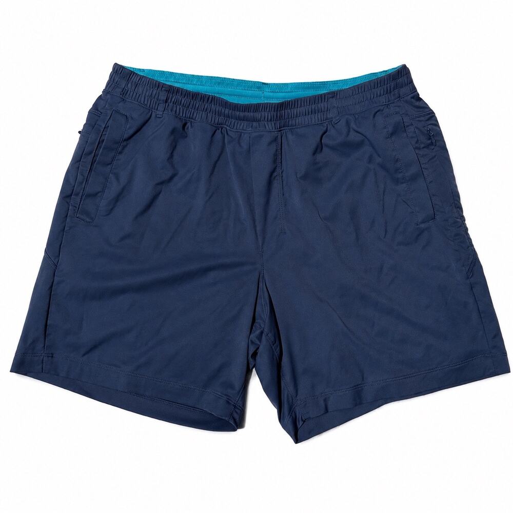 Birddogs Lined Elastic Comfort Blue Shorts Multi‑Purpose Zipper Pockets Mens XXL